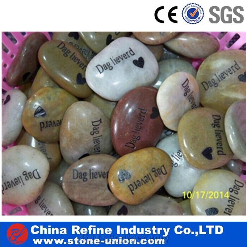 Pure Black Polished River Pebbles, Premium Cobbles & Cobble Stone, Black River Stone for Driveway Decoration, Cheap Pebble Paving Stone