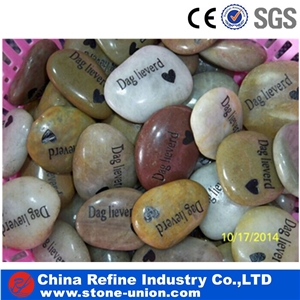 Pure Black Polished River Pebbles, Premium Cobbles & Cobble Stone, Black River Stone for Driveway Decoration, Cheap Pebble Paving Stone