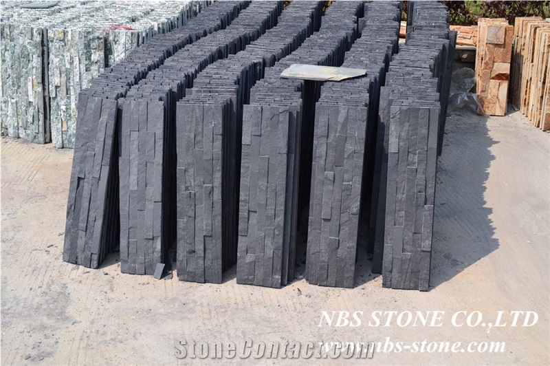 Black Slate Cultured Stone, China Black Slate Cultured Stone