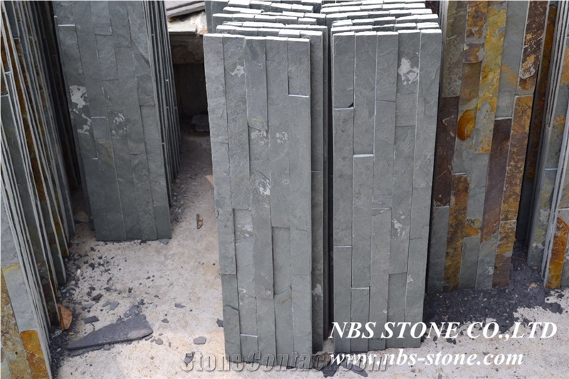 Black Slate Wall Cladding,Black Cultured Stone,Cheap Cultured Stone