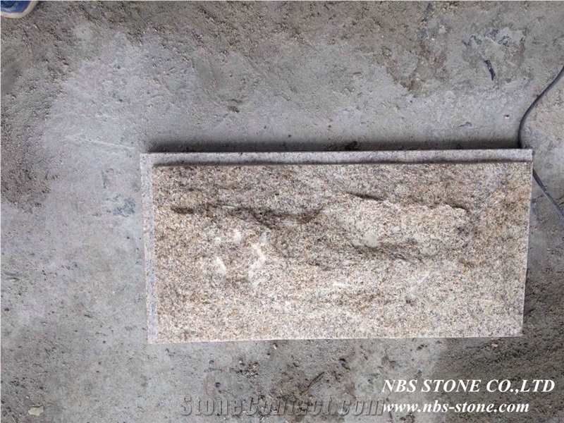 G682 Granite Mushroom Stone, China Yellow Granite Mushroomed Cladding