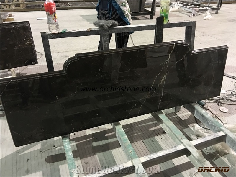 Chinese Saint Laurent Brown Marble Counter Tops
