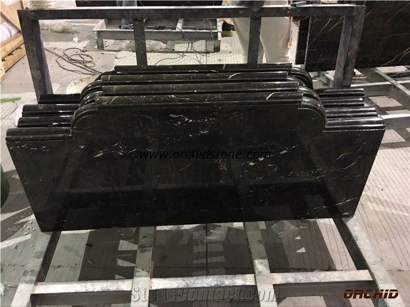 Chinese Saint Laurent Brown Marble Tabletops