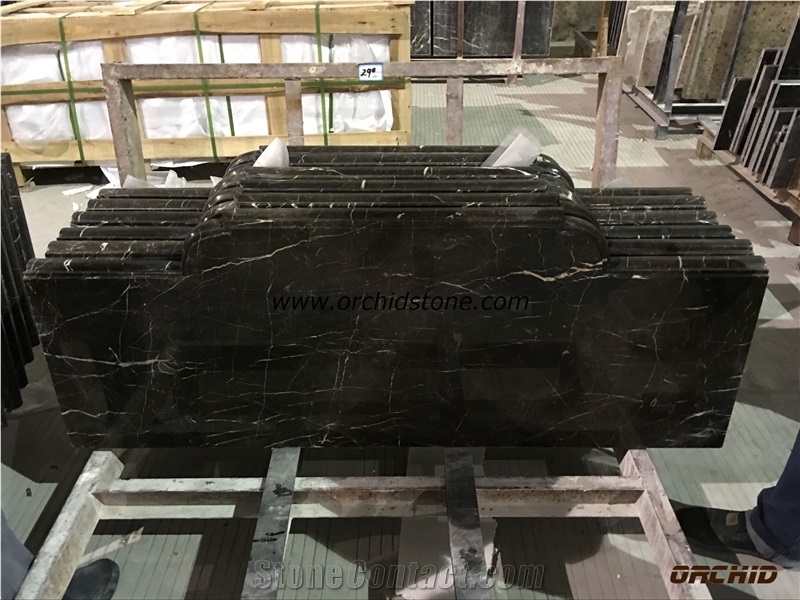 Chinese Saint Laurent Brown Marble Worktop