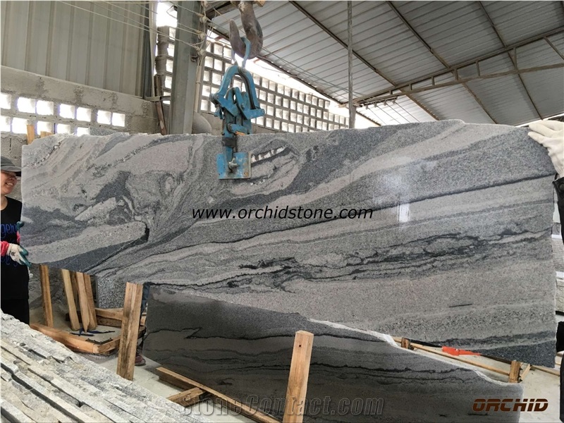 Polished Viscont White Granite Slabs & Tiles, China White Granite