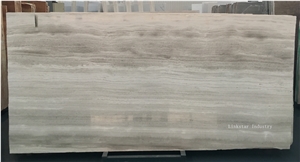 Natural White Wooden Marble Slab & Tile