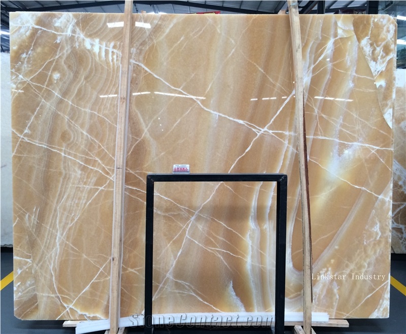 Natural Yellow Onyx Slab & Tile