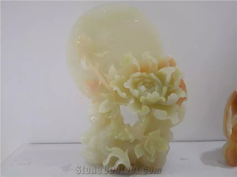 Green Onyx Handicraft Carving,Green Onyx Carved Gifts,Green Jade Onyx Artifacts,Handcrafts