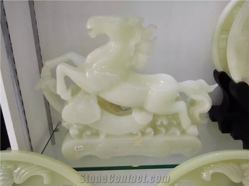 Light Green Onyx Animal Carving,Light Green Onyx Carved Gifts