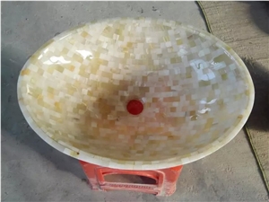 White Onyx Sinks & Basins, White Onyx Mosaic Round Basins, Onyx Bathroom Sinks, Vessel Sinks White Onyx Sinks & Basins, White Onyx Mosaic Round Basins, Onyx Bathroom Sinks, Vessel Sinks