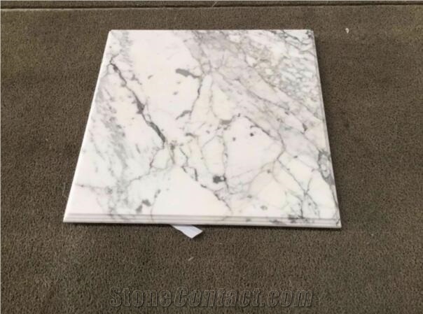 Cheap Price-Bianco Statuario Carrara Marble Interior Round Table Top/Square Tabletops Home Decor