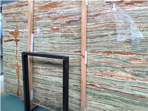 Onice Verde Smeraldo Onyx High Polished Slabs / Cut to Size .Onyx Tiles for Flooring