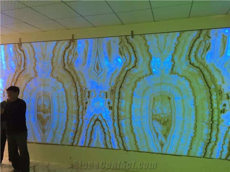 Rainbow Onyx Slabs & Tiles for Tv Background Walling