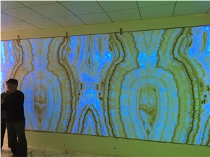 Rainbow Onyx Slabs & Tiles for Tv Background Walling