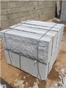 Shandong Grey Granite Split Face Mushroom Stone for Wall Cladding