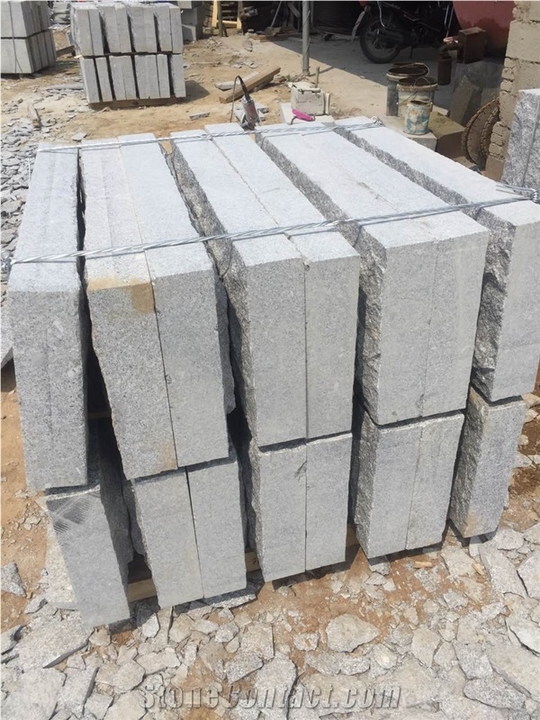 Shandong Grey Granite Split Face Mushroom Stone for Wall Cladding