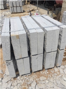 Shandong Grey Granite Split Face Mushroom Stone for Wall Cladding