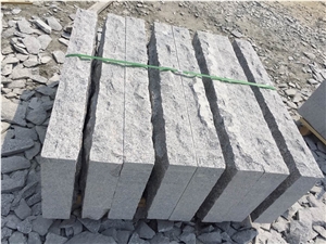 Shandong Grey Granite Split Face Mushroom Stone for Wall Cladding