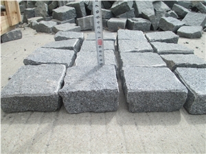 China Dark Grey Granite G654 Paving Stone Natural Split Surface