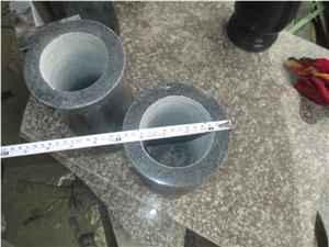 China Wholesale Poland G664 G654 Granite Tombstone Vases Flower Holders, Chinese Monumental Lanterns Supplier