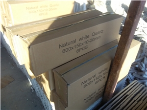 Cultured Stone Natural White Quartzite for Wall Cladding, Ledge Wall Cladding Panels