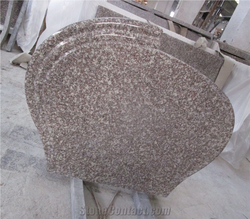 G664 Bainbrook Brown Granite Poland Tombstone & Headstone & Monument