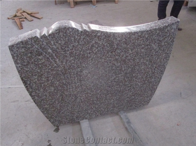 G664 Bainbrook Brown Granite Poland Tombstone & Headstone & Monument