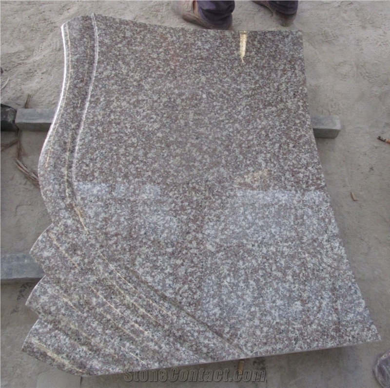 G664 Bainbrook Brown Granite Poland Tombstone & Headstone & Monument