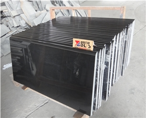 High Quality Polished Mongolia Black Basalt Kitchen Countertop, China Black Basalt Countertop