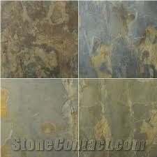 California Gold Slate Tiles & Slabs, Gold Slate Ledge, Gold Slate Borgo, Gold Slate Hand Cut, Yellow Slate Flooring Tiles, Walling Tiles
