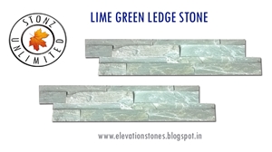 Lime Green Limestone Tiles, Lime Green Ledges, Lime Green Mosaics, Lime Green Limestone Flooring Tiles, Walling Tiles Hand Cut