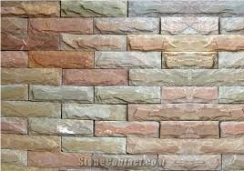 Lime Pink Limestone Tiles & Slabs,Lime Pink Mosaics, Lime Pink Ledges, Borgo Patterns, Lime Pink Hand Cuts