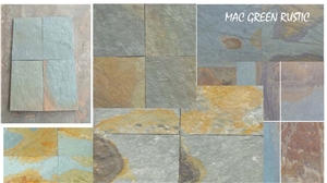 M Green Rustic Slate Tiles, M Green Rust Ledge , Mgreen Rust Borgo Flooring Tiles