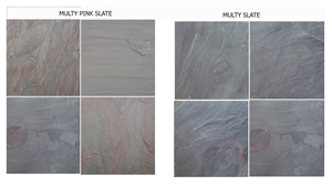 Multy Color Slate Tiles & Slabs, Grey Slate Flooring Tiles, Walling Tiles