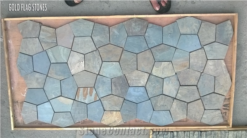 Slate and Lime Flag Stones