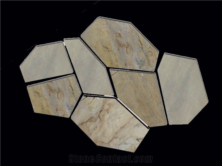 Slate and Lime Flag Stones