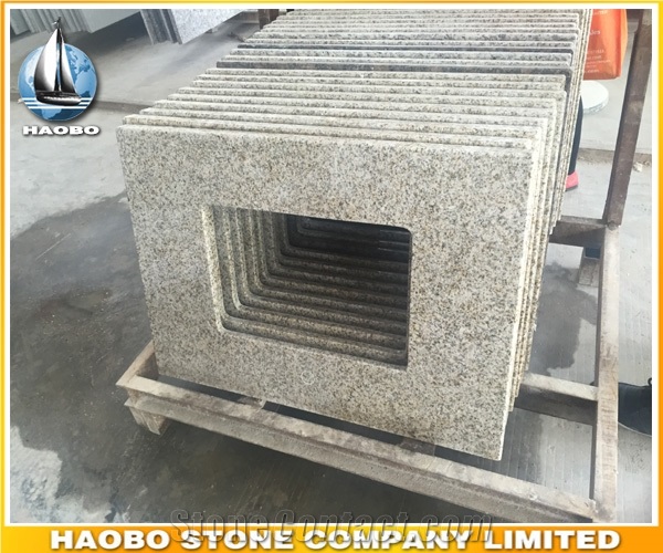 Yellow Granite Bathroom Vanity Top Bath Top