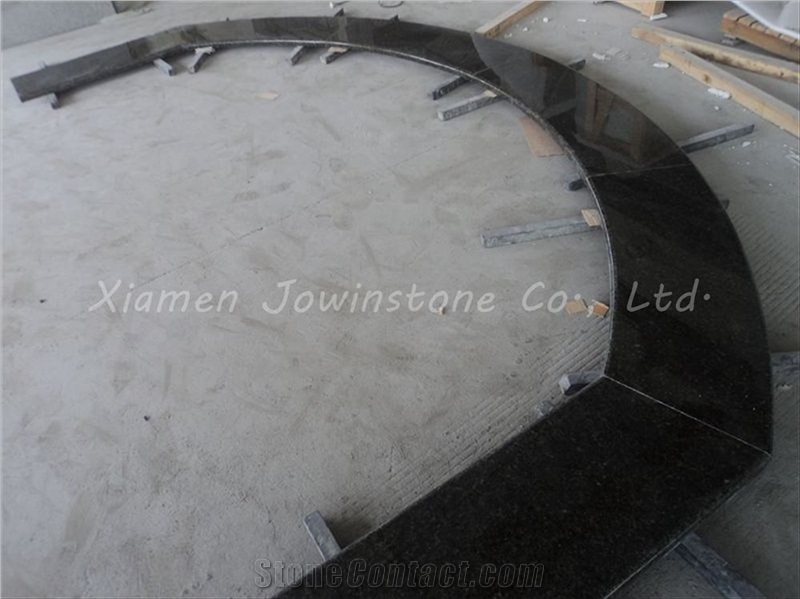 Polished Brazil Verde Ubatuba Granite Kitchen Top for Project, Green Granite Kitchen Top Export to Usa