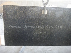 Polished Brazil Verde Ubatuba Granite Kitchen Top for Project, Green Granite Kitchen Top Export to Usa