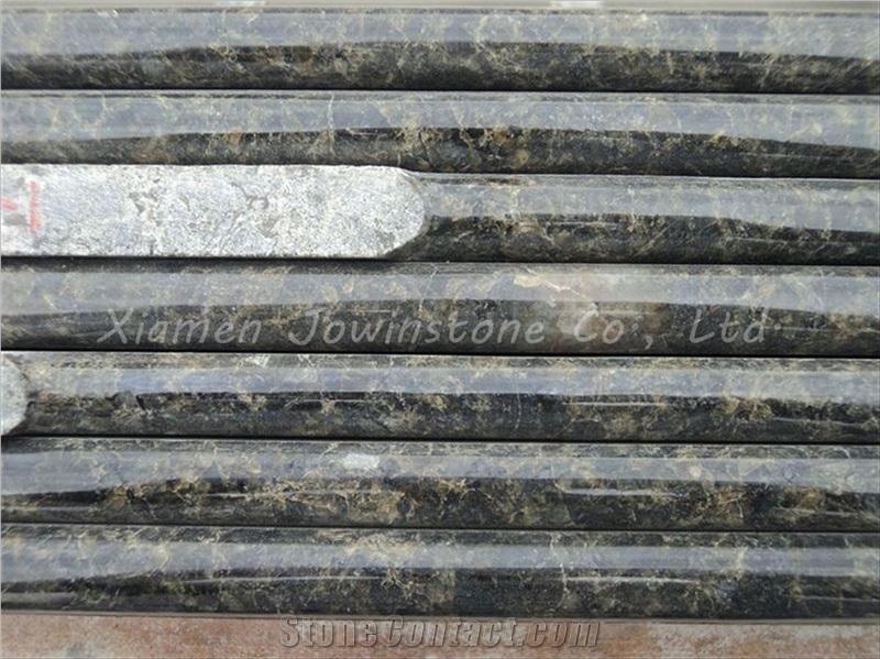 Polished Brazil Verde Ubatuba Granite Kitchen Top for Project, Green Granite Kitchen Top Export to Usa