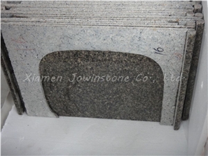 Polished Desert Brown Granite Kitchen Countertop, Decorative Kitchen Tops