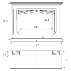 Polished / Honed Vratza Beige Limestone Fireplace Mantel/Hearth/Design/Surround, British Fireplace