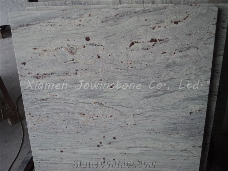 Polished River White Granite with Lamination Finished, Indian White Granite Kitchen Tops/ Stone Desk