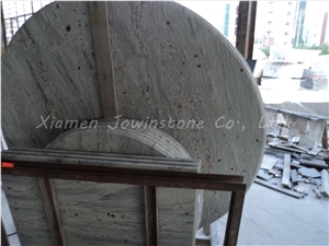 Polished River White Granite with Lamination Finished, Indian White Granite Kitchen Tops/ Stone Desk