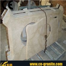 Beige Color Vanity Tops,Counter Top Basin,Table Top Wash Basin,Counter Top Wash Basin,Yellow Marble Vanity Top,Cream Marfil Marble Vanity Top,Marble Basin Top,Bathroom Countertops,Bathroom Vanity Tops