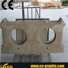 Beige Color Vanity Tops,Counter Top Basin,Table Top Wash Basin,Counter Top Wash Basin,Yellow Marble Vanity Top,Cream Marfil Marble Vanity Top,Marble Basin Top,Bathroom Countertops,Bathroom Vanity Tops