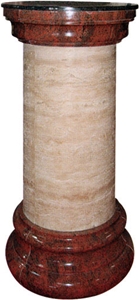 Beige Marble Columns for Outdoor Square Construction,Architectural Columns,Roman Columns Sets.