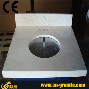 Beige Marble Stone Countertops,Table Top Basin,Beige Marble Stone Vanity Tops,Yellow Marble Stone Bathroom Countertops,Natural Beige Stone Bathroom Vanity Tops,China Cheap Beige Stone Bath Tops
