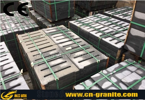 China Dark Grey Granite G654 Gutter Stone,Sesame Black Of China Paving Stone,Dark Granite Rainwater Drain