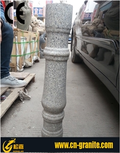 China Grey Granite G603 Railing & Baluster,China Granite Handrail Railing,Cheap Grey Granite Balustrades